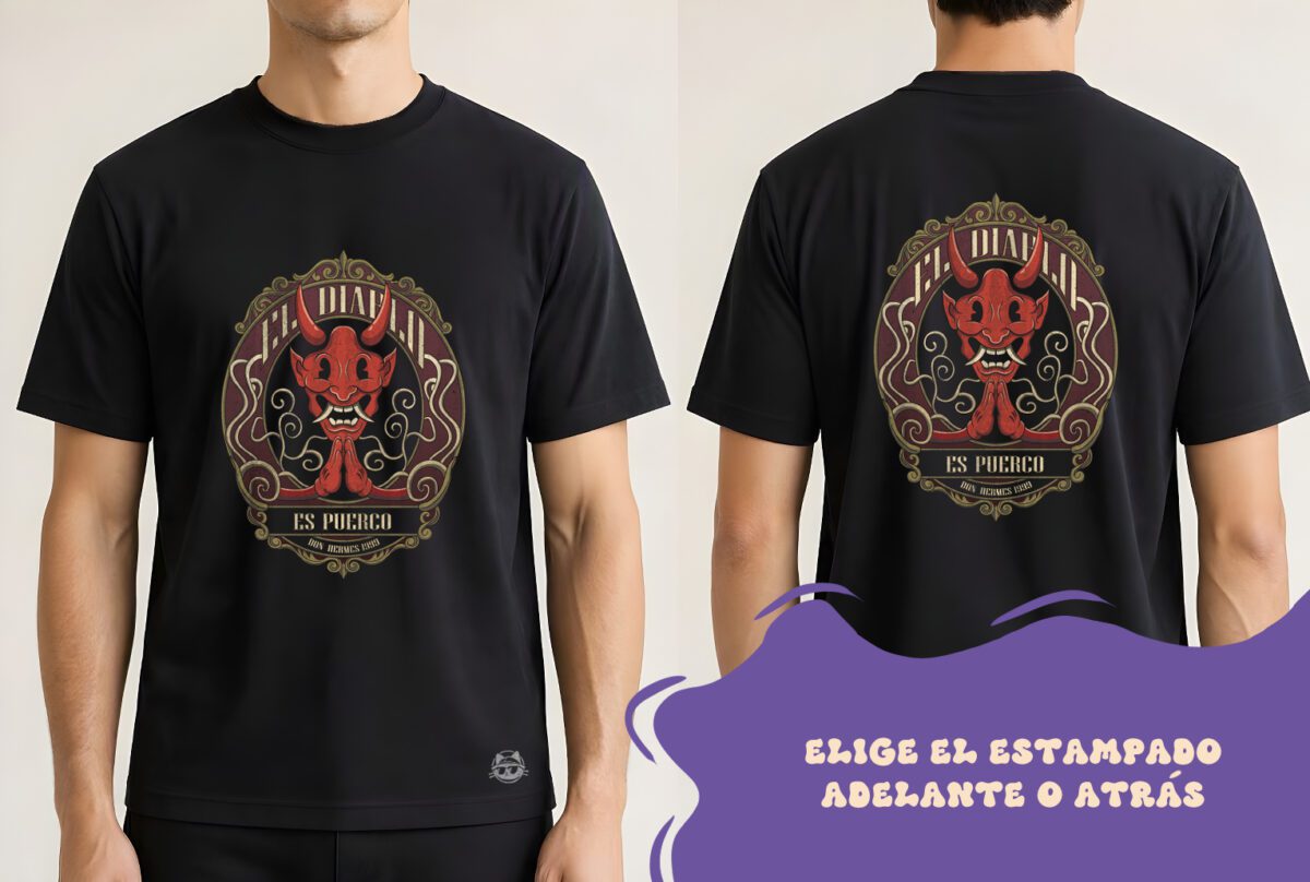 Camiseta el diablo es puerco