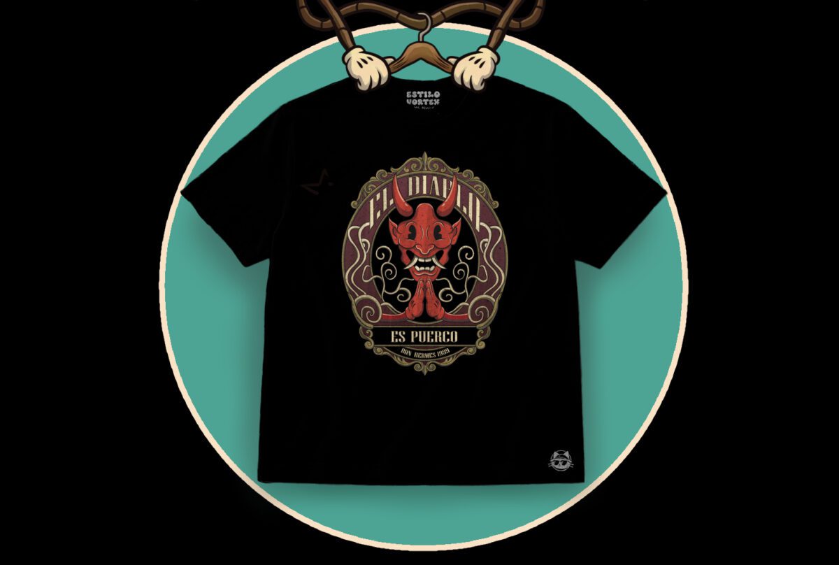 Camiseta el diablo es puerco